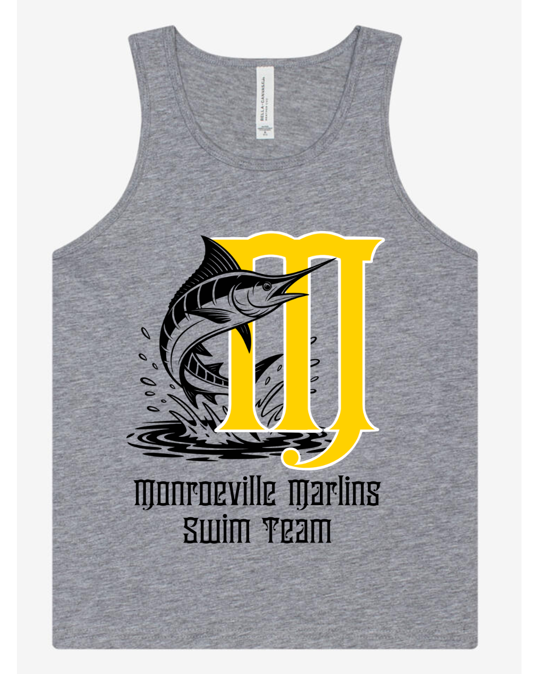 BC Marlins M with Fish Youth Tank top
