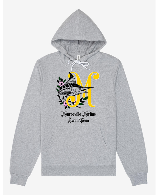 BC Marlins M with Fish Adult & Youth Fleece Hoodie