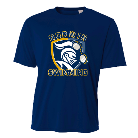 A4 Performance Poly. T-Shirt Knights Swim Adult & Youth