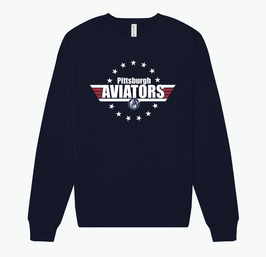 Aviators Top Gun Adult Fleece Crewneck Sweatshirt