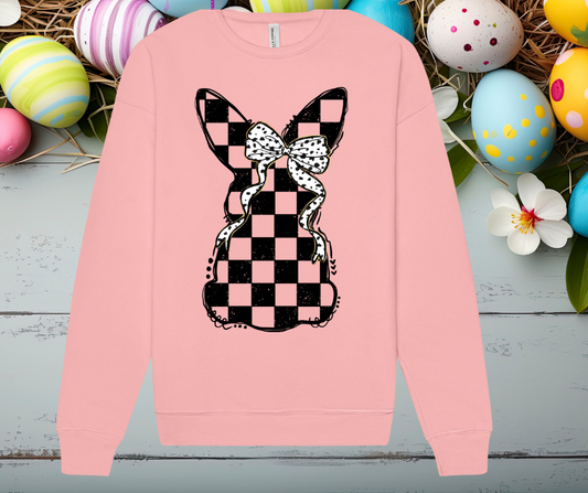 Checkered Bunny - Pink
