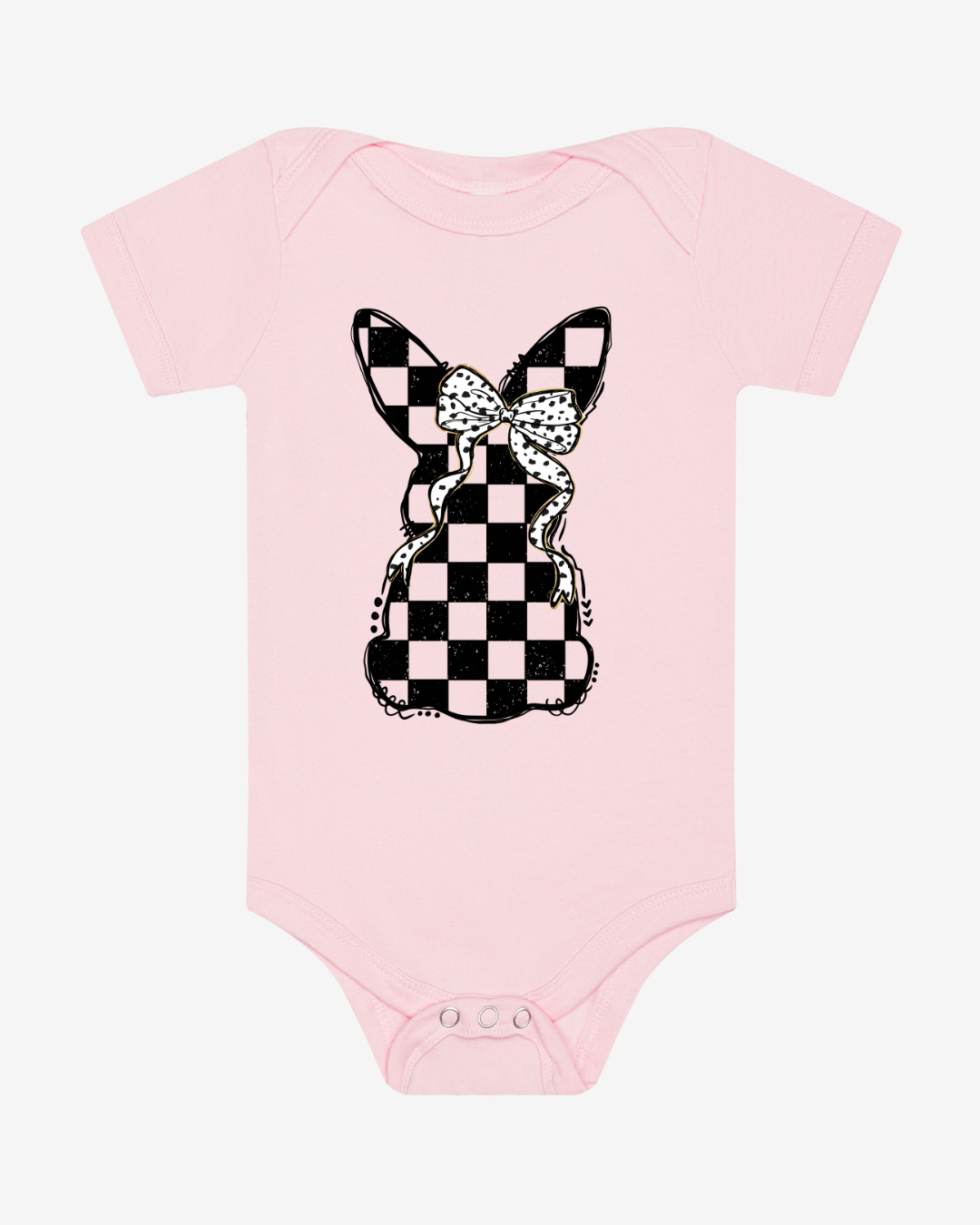 Checkered Bunny - Pink