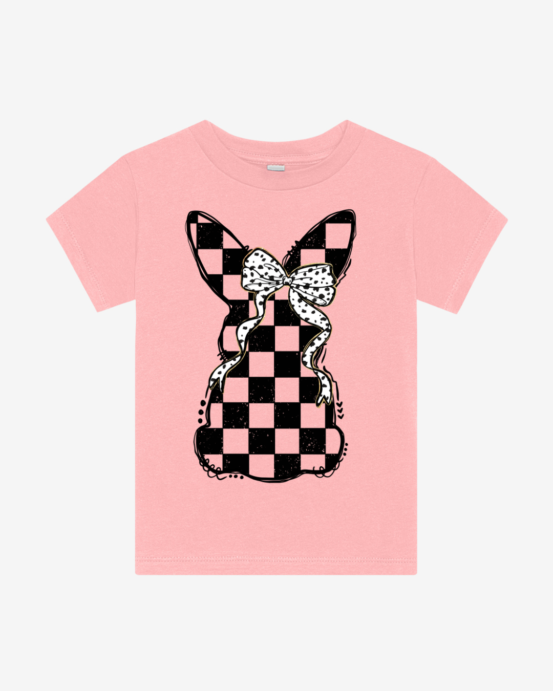 Checkered Bunny - Pink
