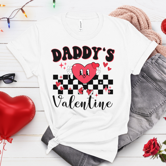 Daddy's Valentine Kids T-shirt