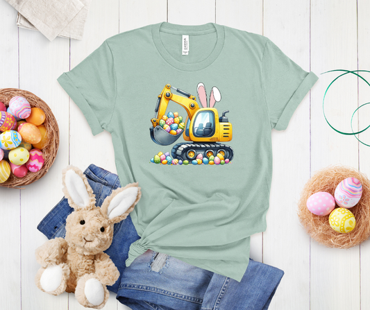 Easter Excavator Kids Shirt