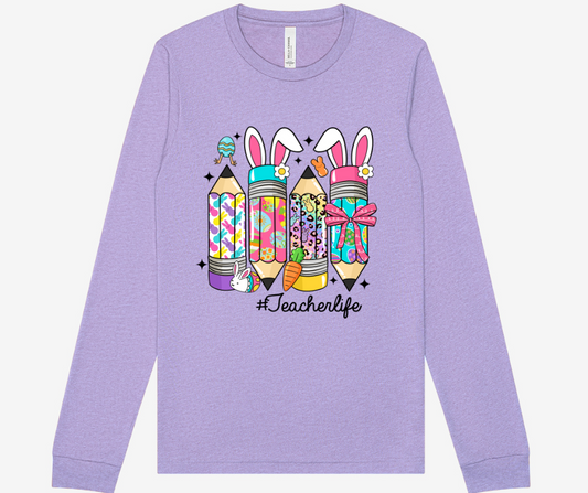 Easter #teacherlife Long Sleeve Shirt