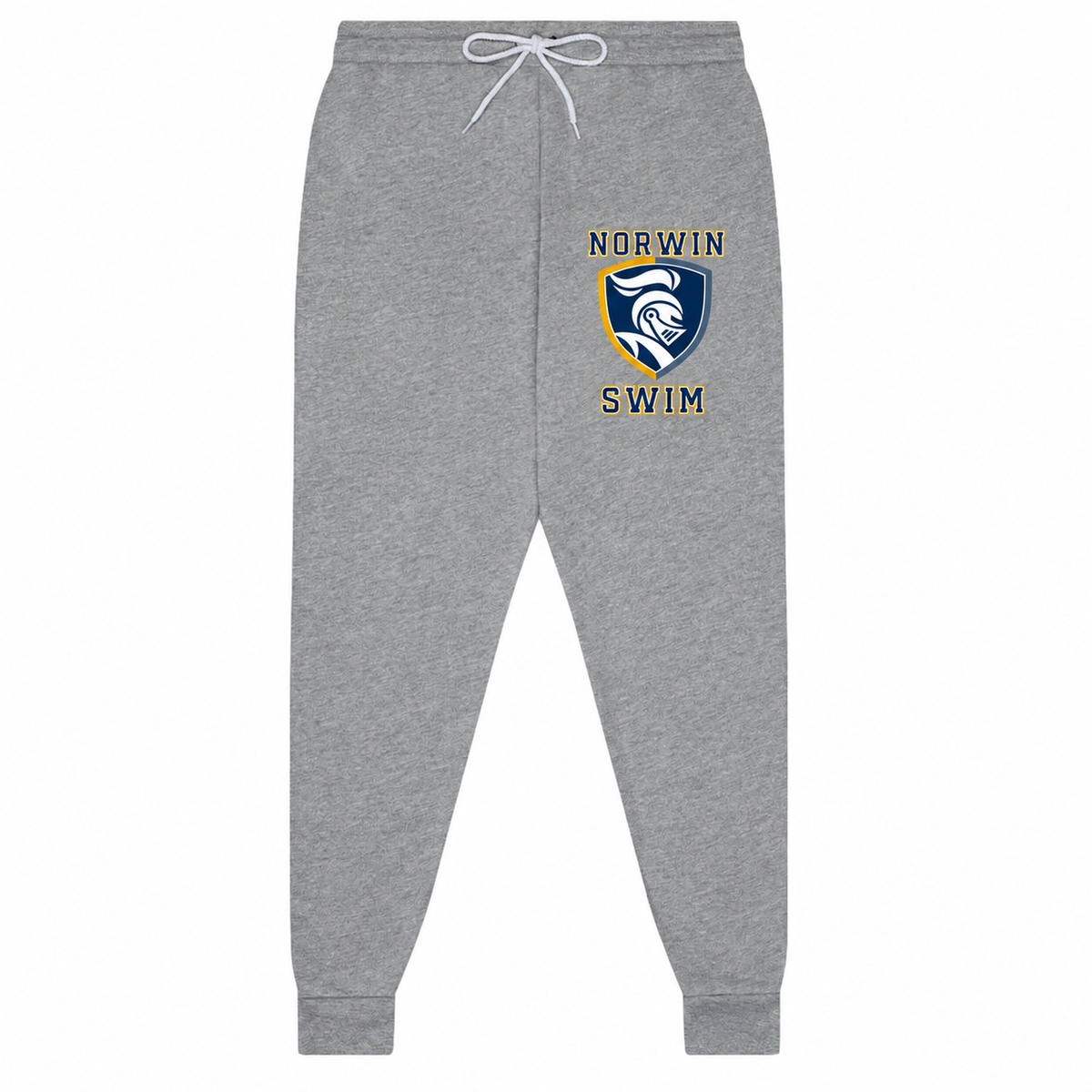 BC Jogger Sweatpants Knights Shield Swim Adult & Youth — athletic-gray