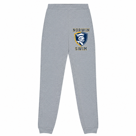 BC Jogger Sweatpants Knights Shield Swim Adult & Youth — athletic-gray