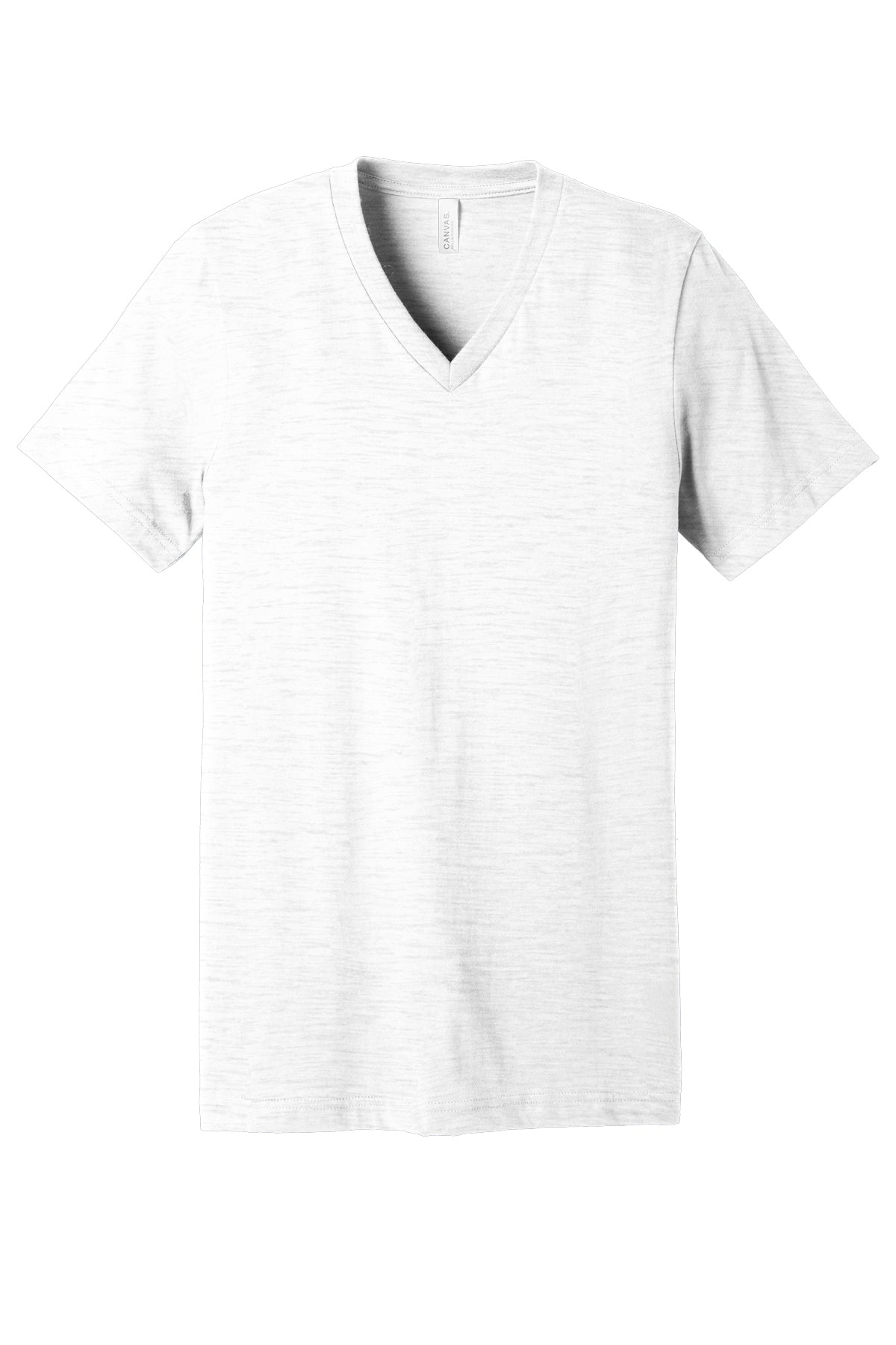 Bella Canvas BC3655 Unisex Textured Jersey V-Neck Tee, front view