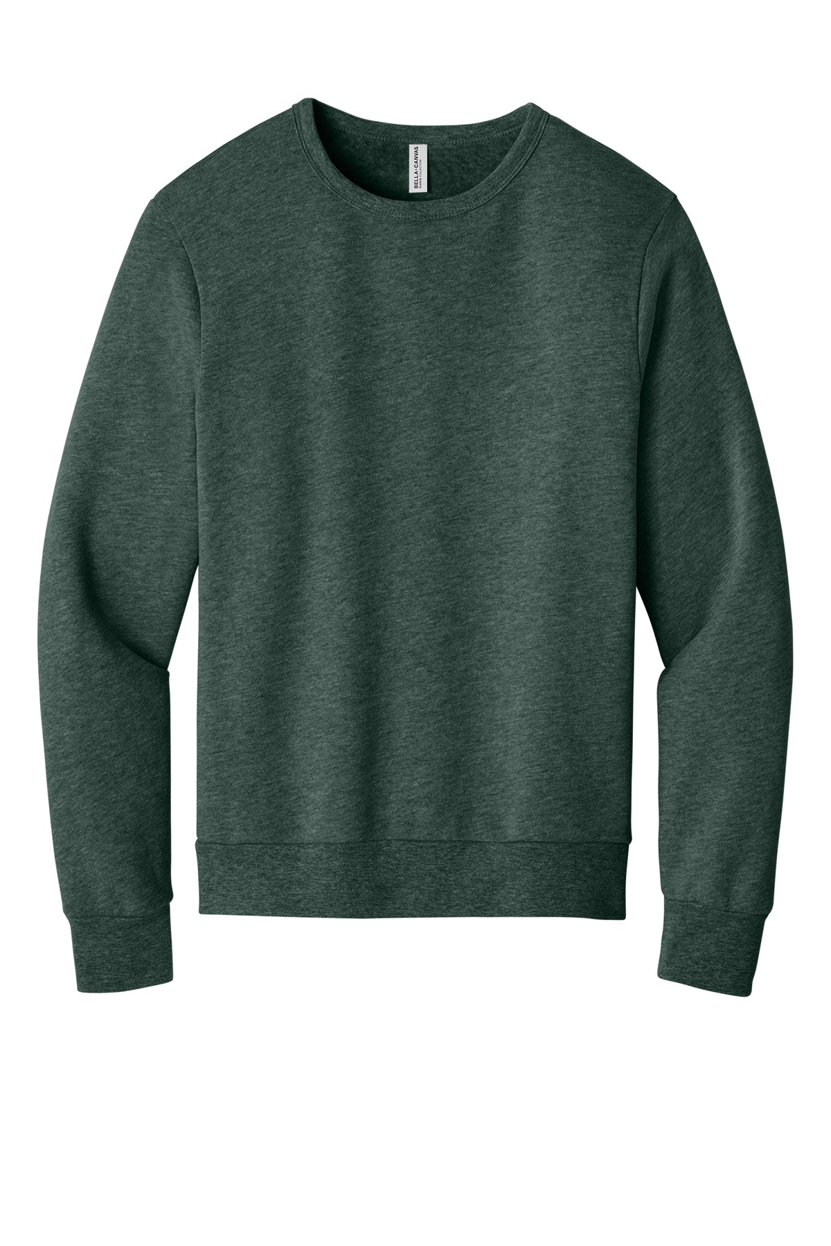 Bella Canvas BC3911 Unisex Sponge Fleece Classic Crewneck Sweatshirt, front view