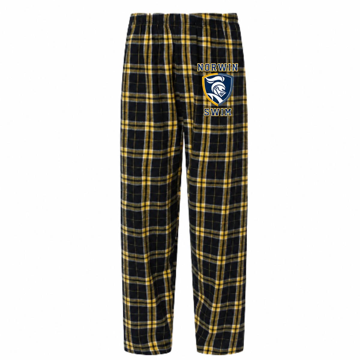 Boxercraft Flannel Pajama Pants Knights Shield Swim Adult & Youth — navy-gold