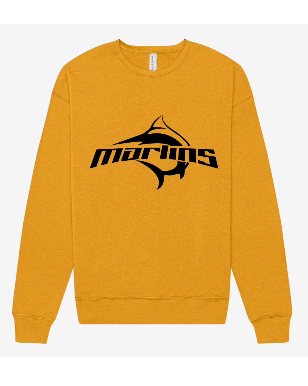 BC Marlins Logo Adult Unisex Drop Shoulder Fleece