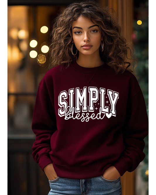 Simply Blessed Oversized Heavyweight Crewneck