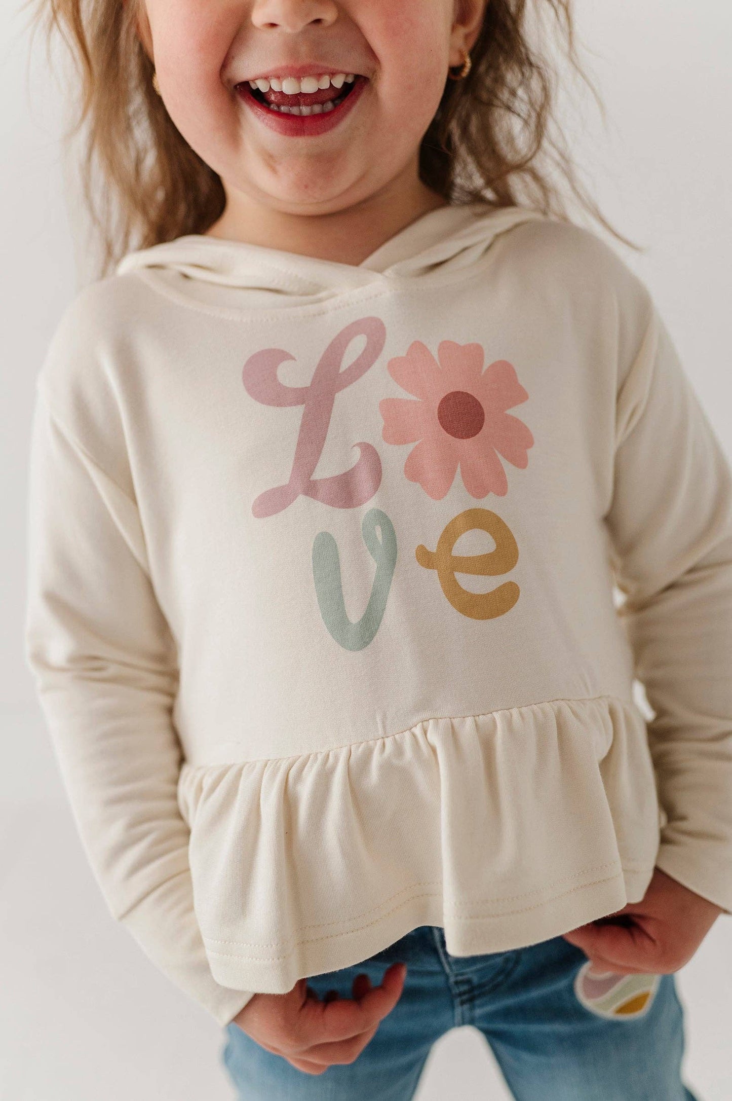 Babysprouts Girl's Peplum Hoodie