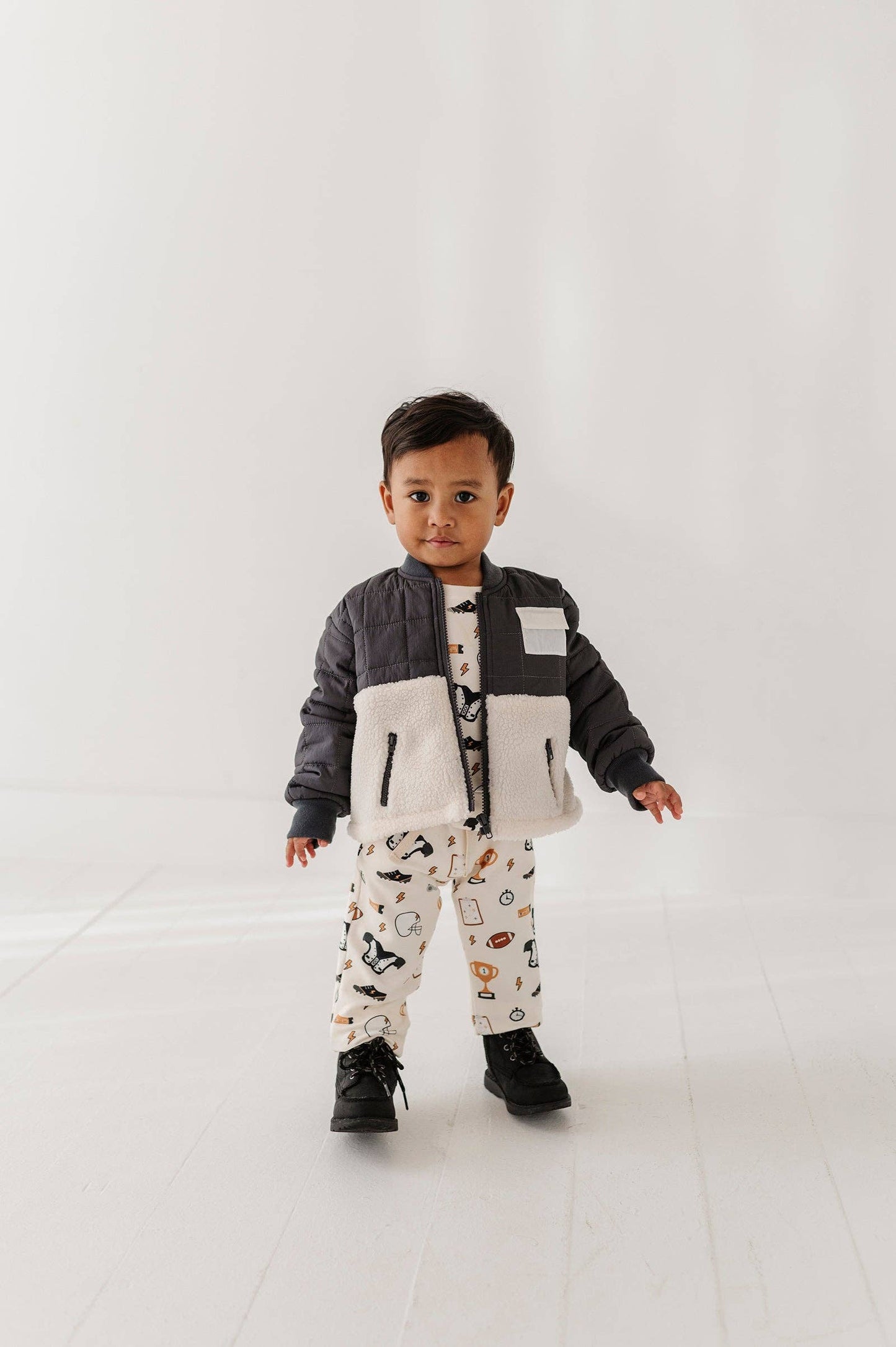 Babysprouts Quilted Sherpa Jacket