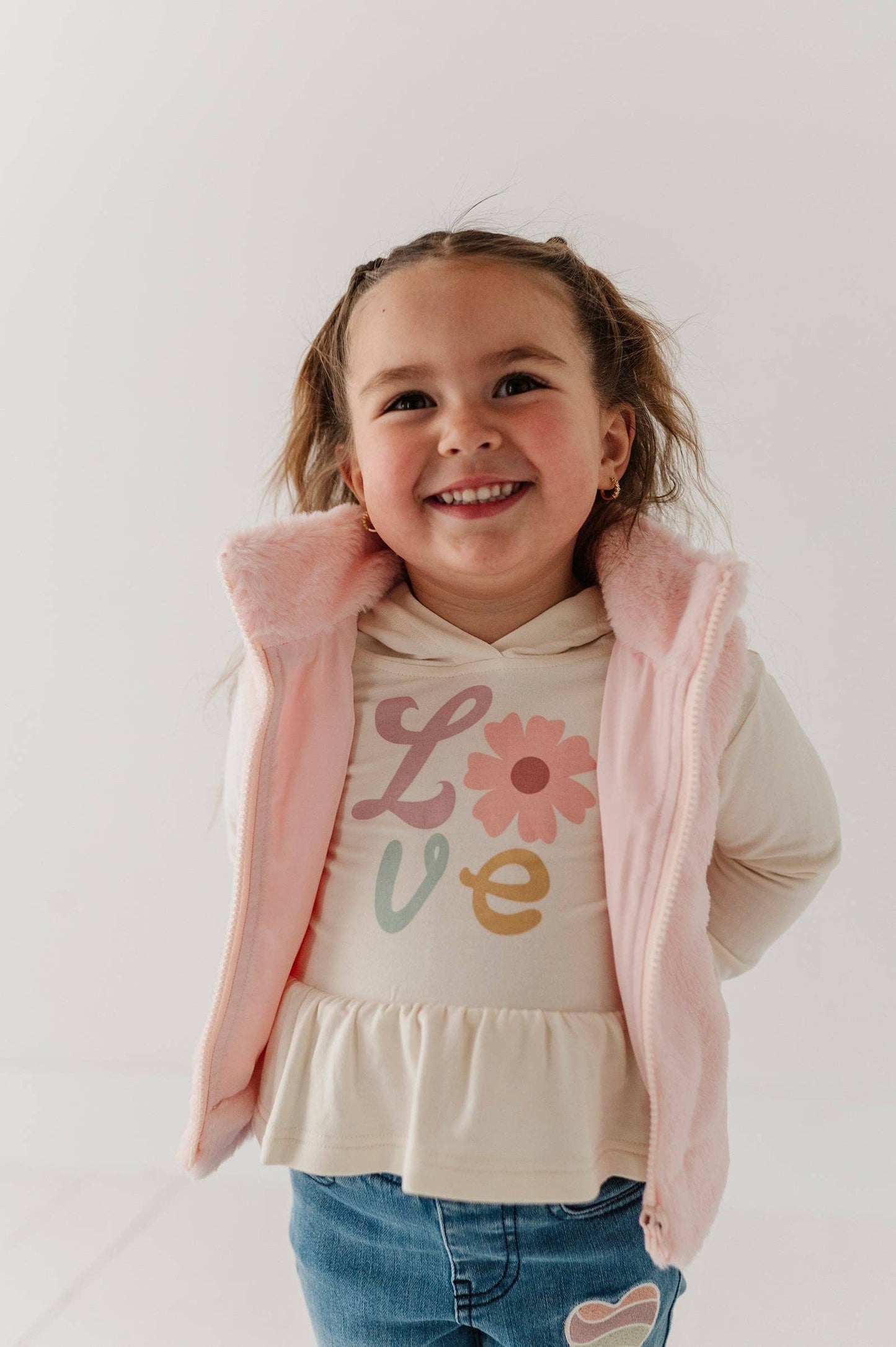 Babysprouts Girl's Peplum Hoodie