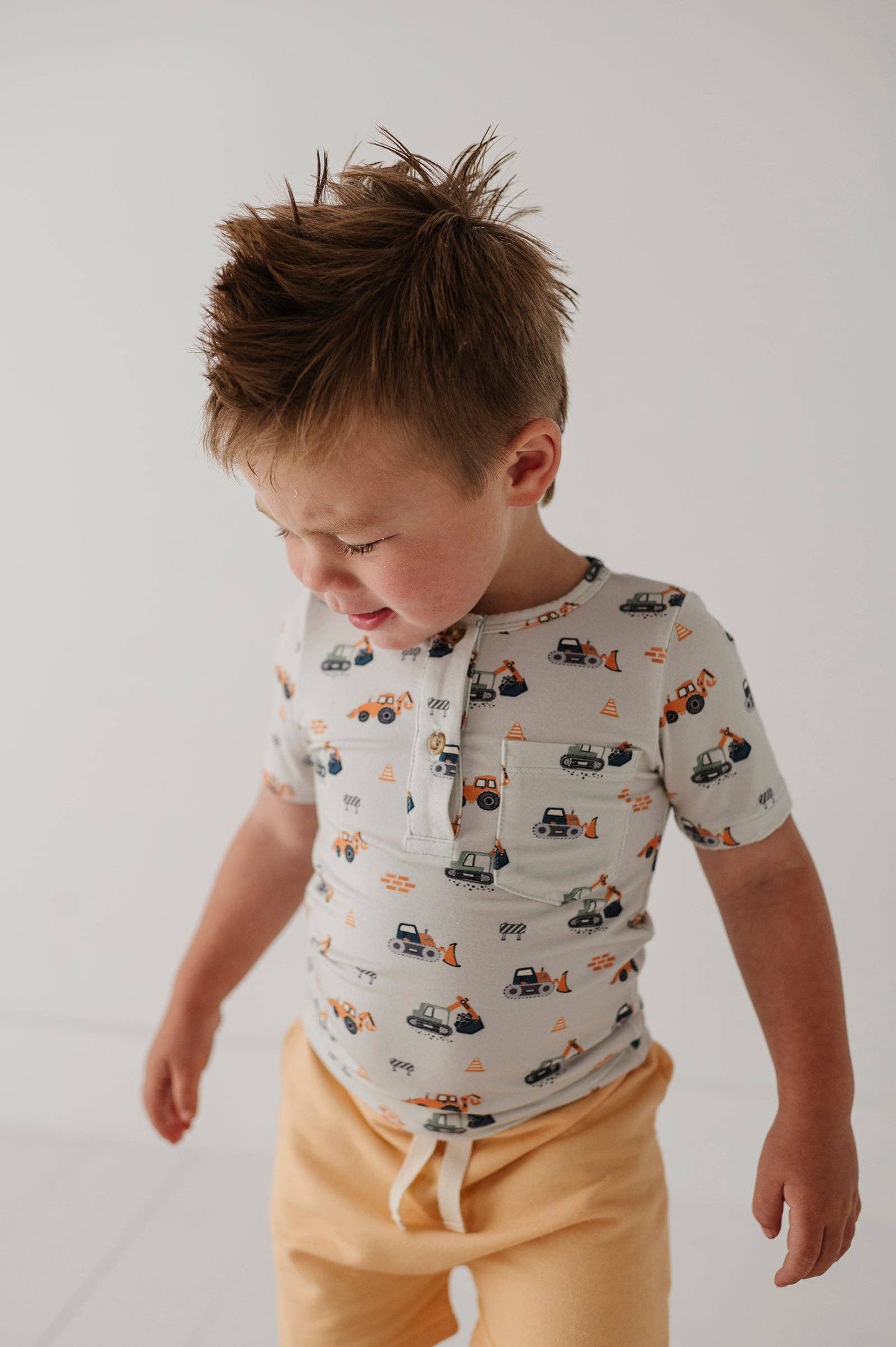 Boy's Short Sleeve Henley Shirt