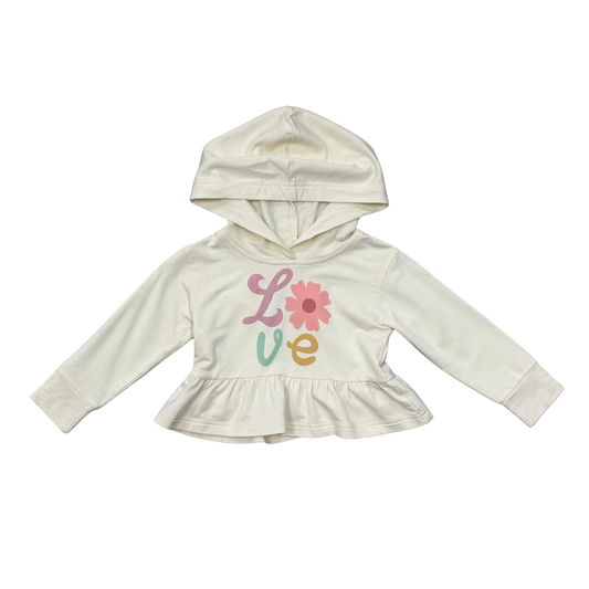 Babysprouts Girl's Peplum Hoodie