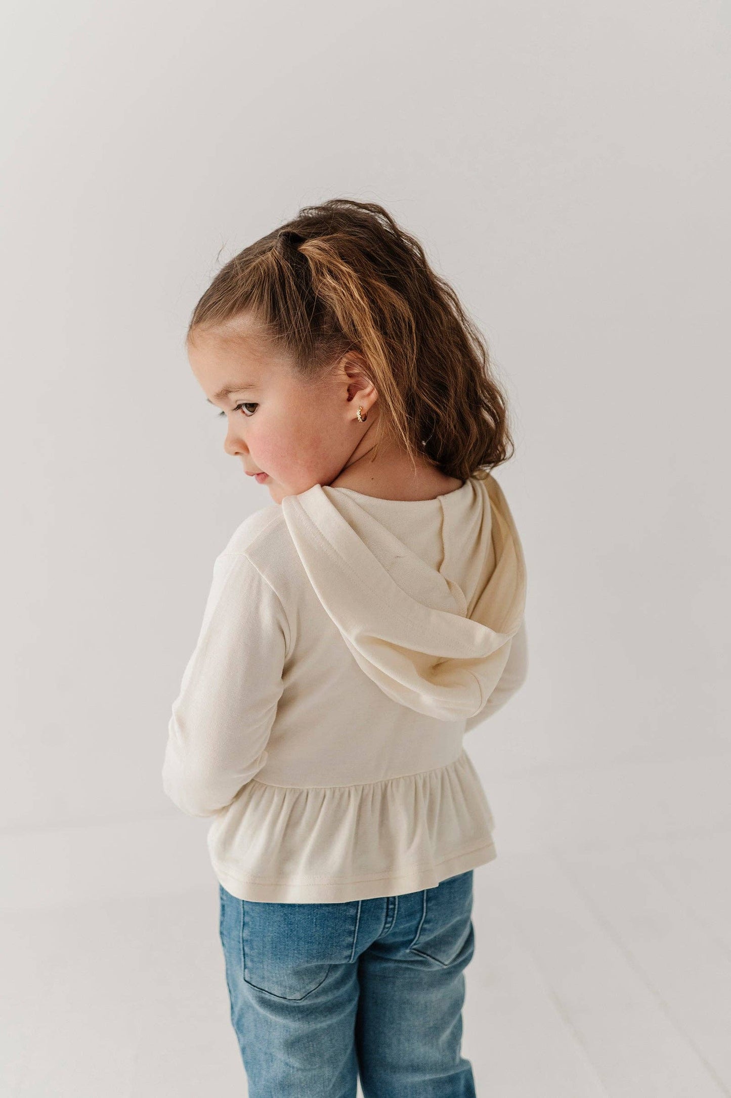 Babysprouts Girl's Peplum Hoodie