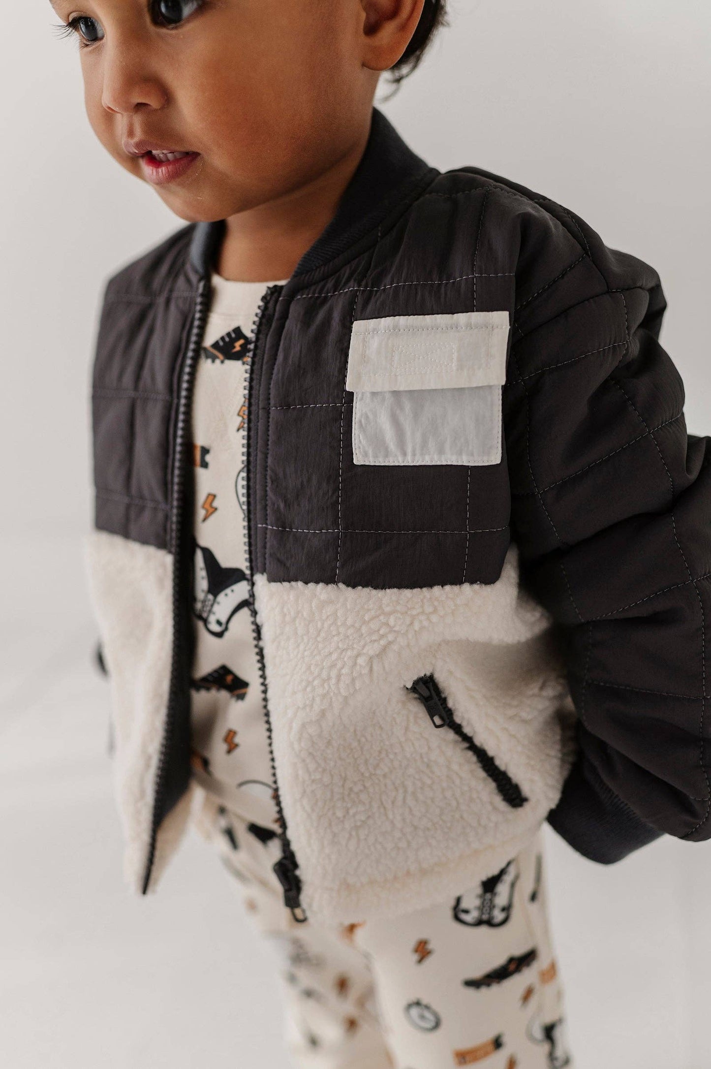 Babysprouts Quilted Sherpa Jacket
