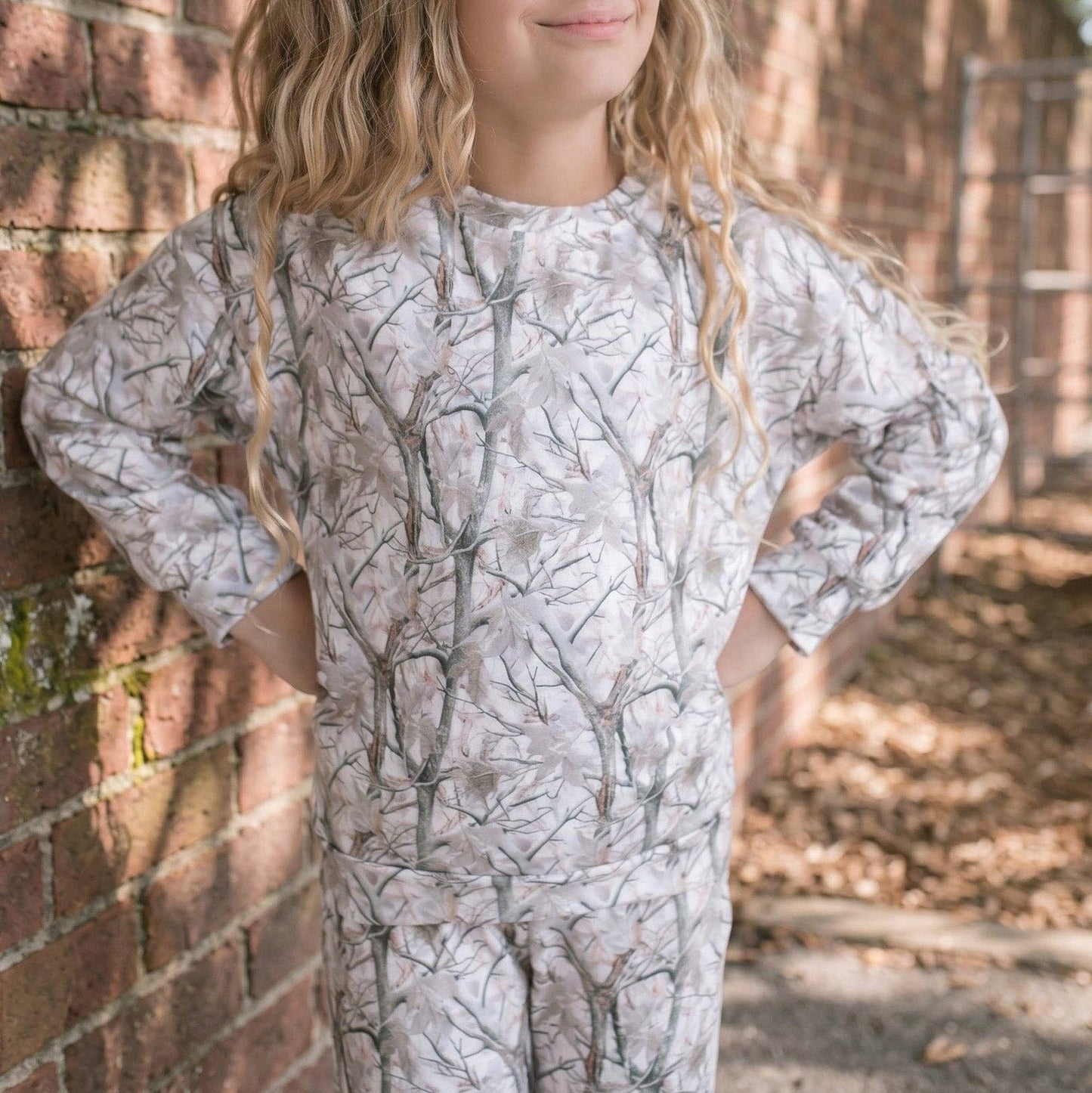 Kids Ava Winter Woodland Camo Lounge Set