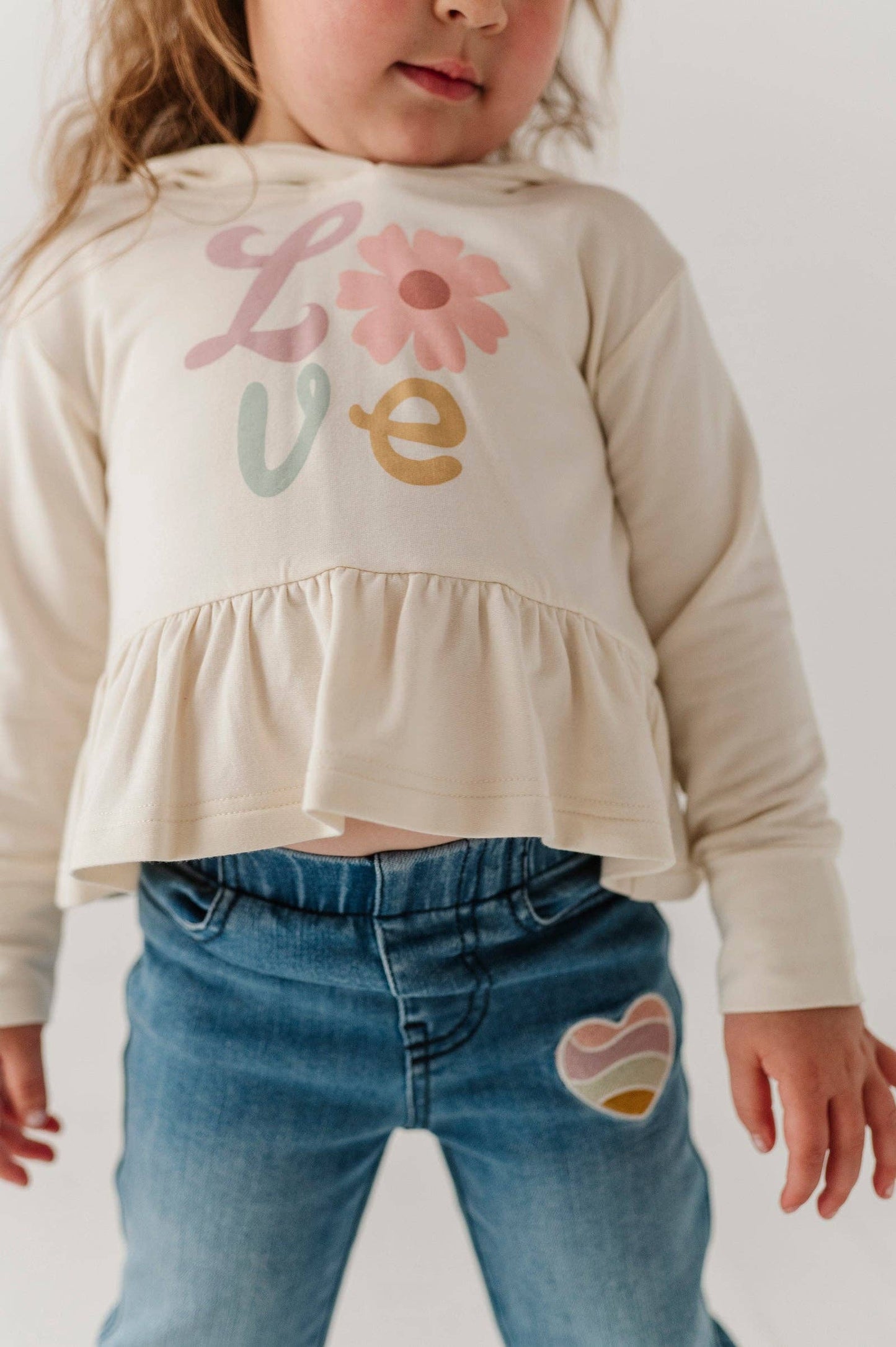 Babysprouts Girl's Peplum Hoodie