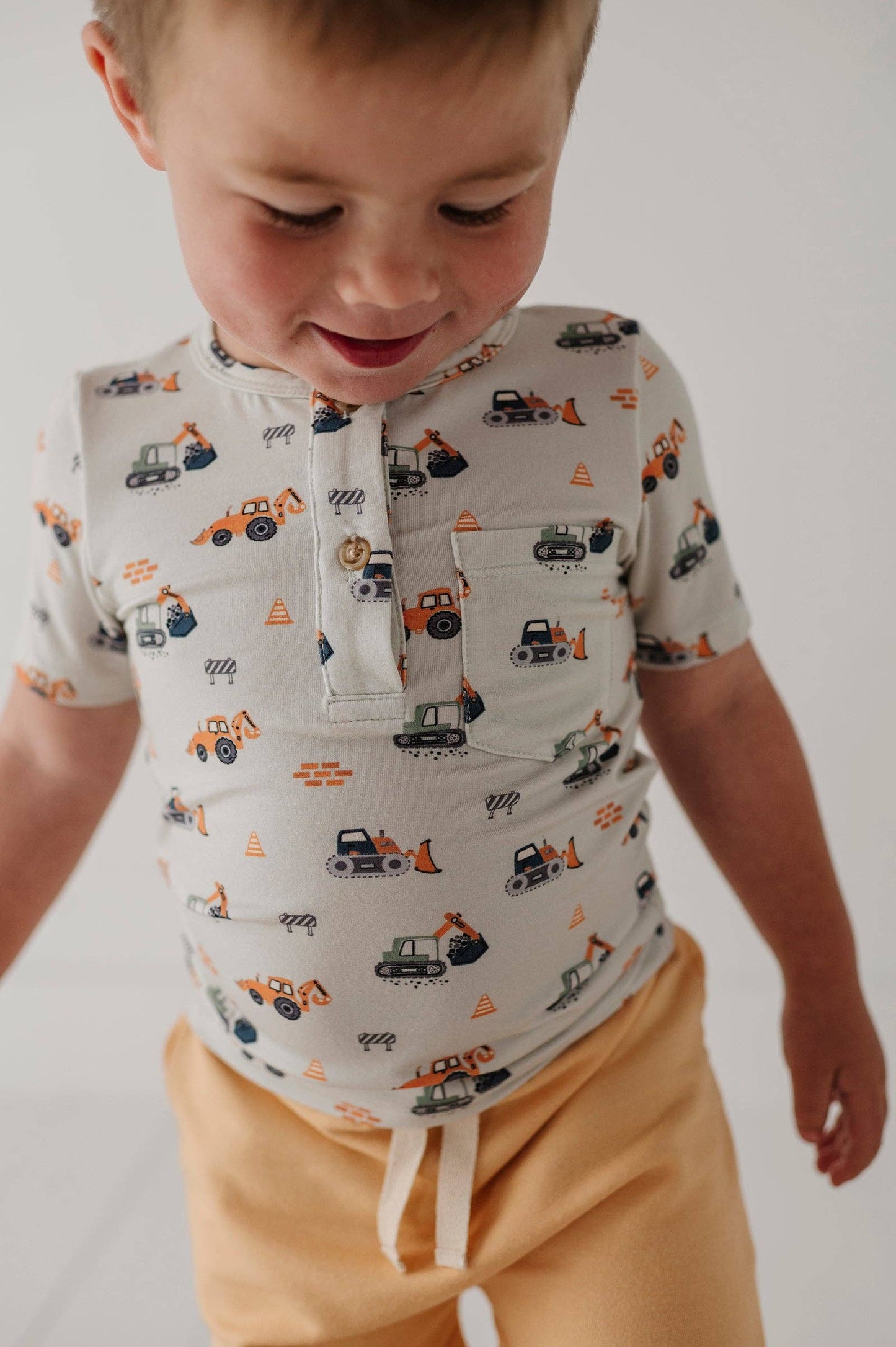 Boy's Short Sleeve Henley Shirt