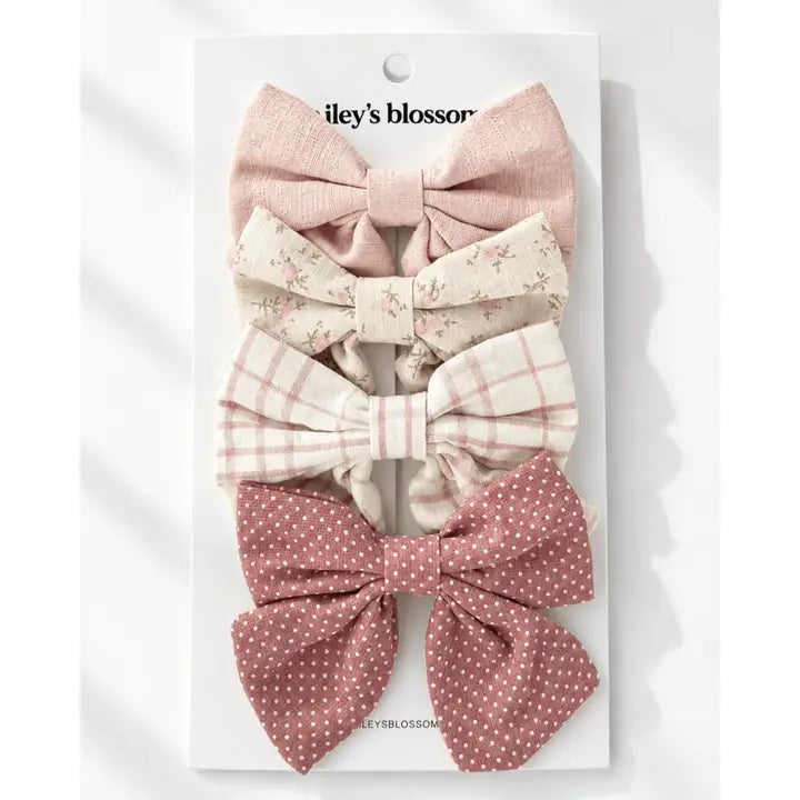4-Piece Bow Clip Set
