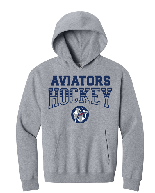 Aviators Stripes BC Unisex 10oz Hooded Pullover