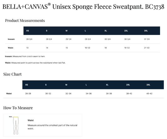 BC Unisex Sponge Fleece Sweatpant Aviators - Players