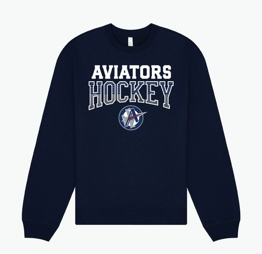 Aviators Stripes Unisex 10oz Crewneck Sweatshirt