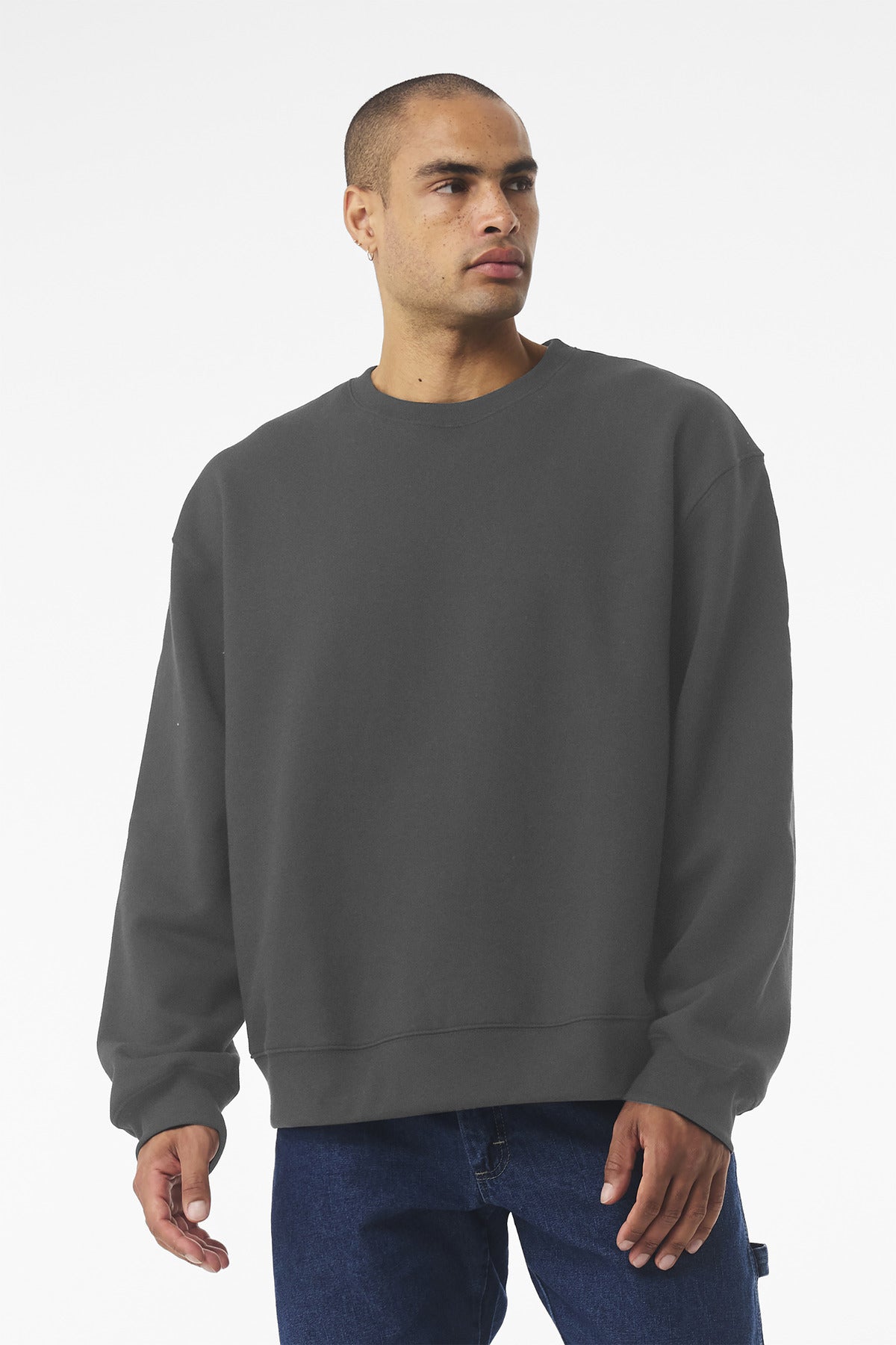 Custom Unisex 10-Ounce Heavyweight Crewneck Sweatshirt (BC4711) - Asphalt