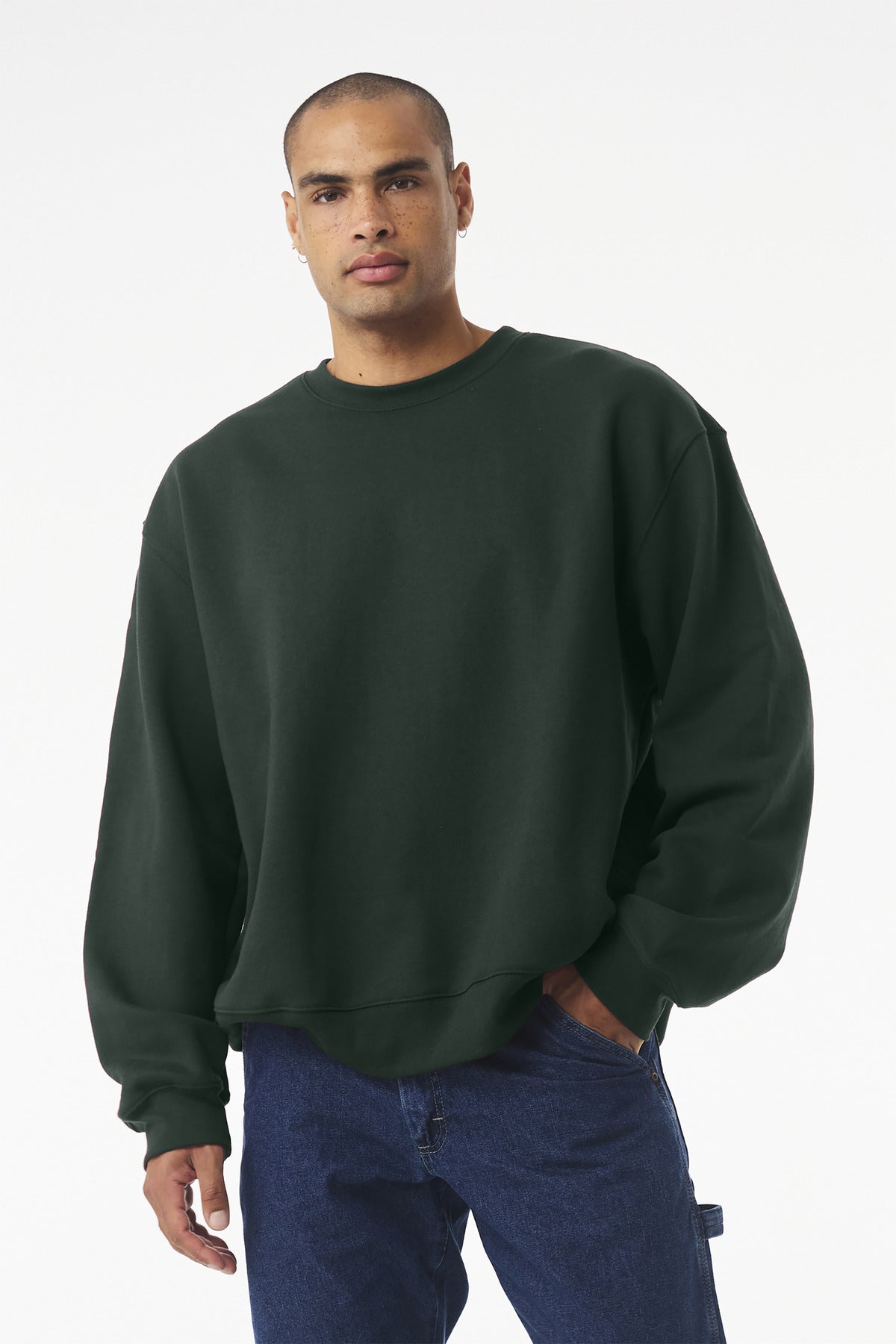 Custom Unisex 10-Ounce Heavyweight Crewneck Sweatshirt (BC4711) - Forest