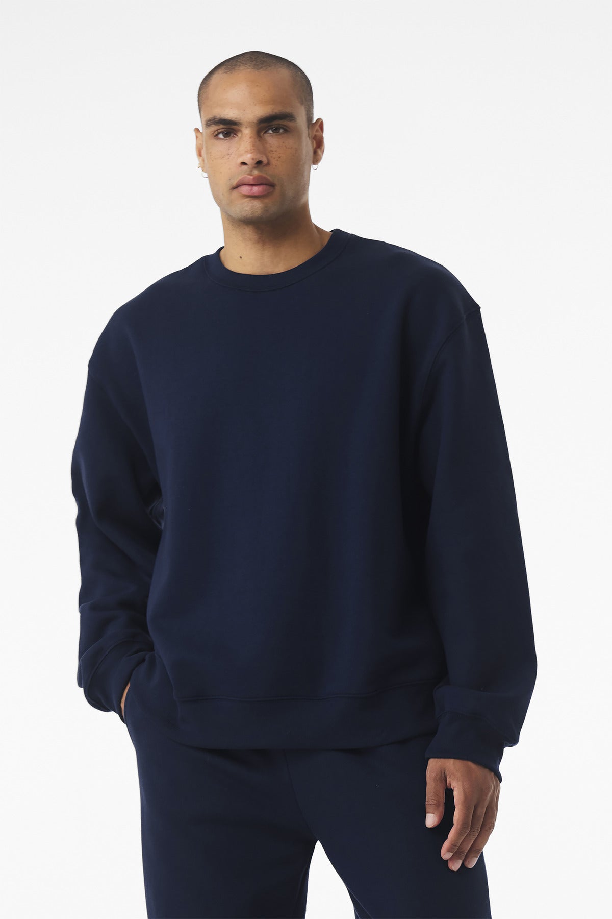 Custom Unisex 10-Ounce Heavyweight Crewneck Sweatshirt (BC4711) - Navy