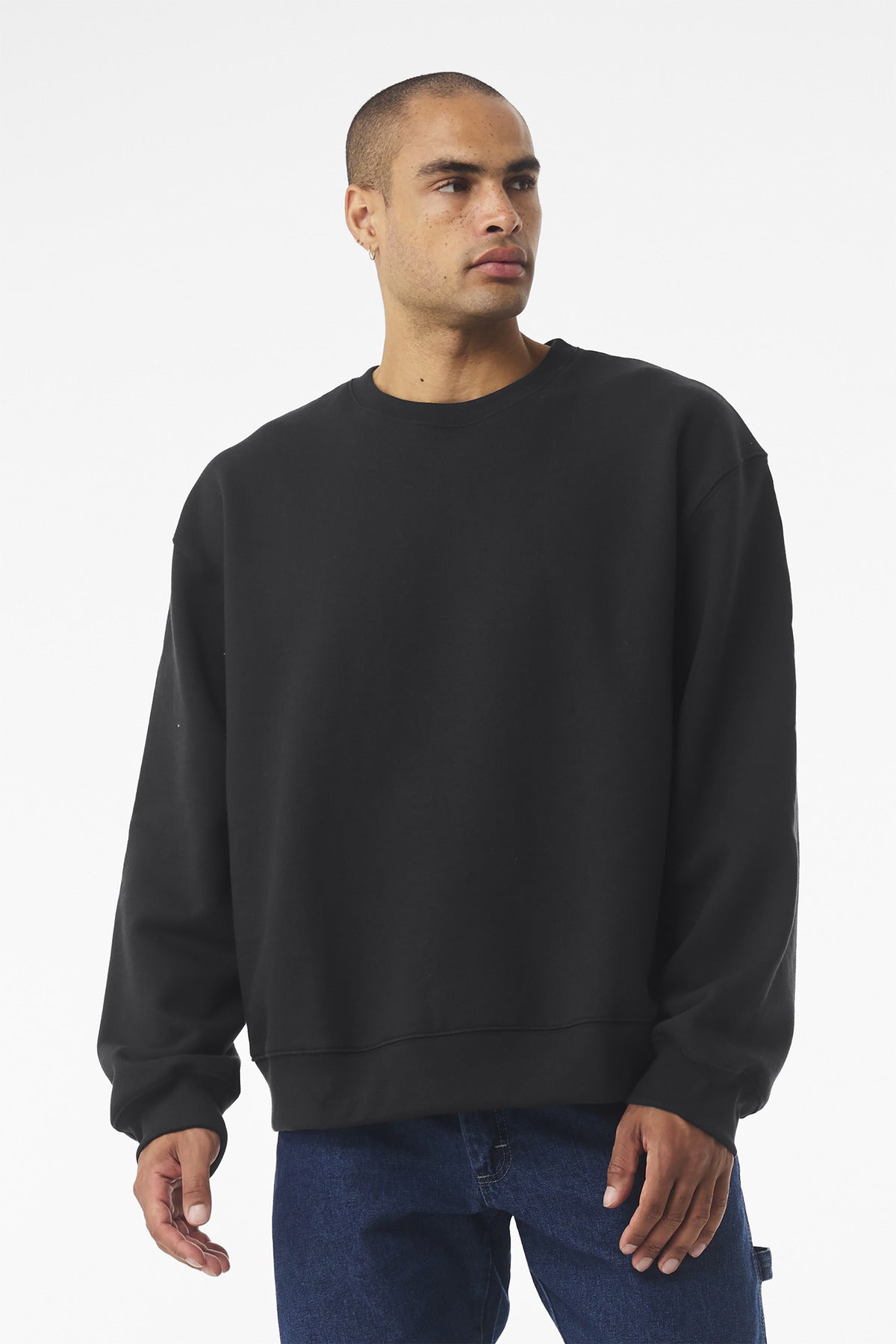 Custom Unisex 10-Ounce Heavyweight Crewneck Sweatshirt (BC4711) - Vintage Black