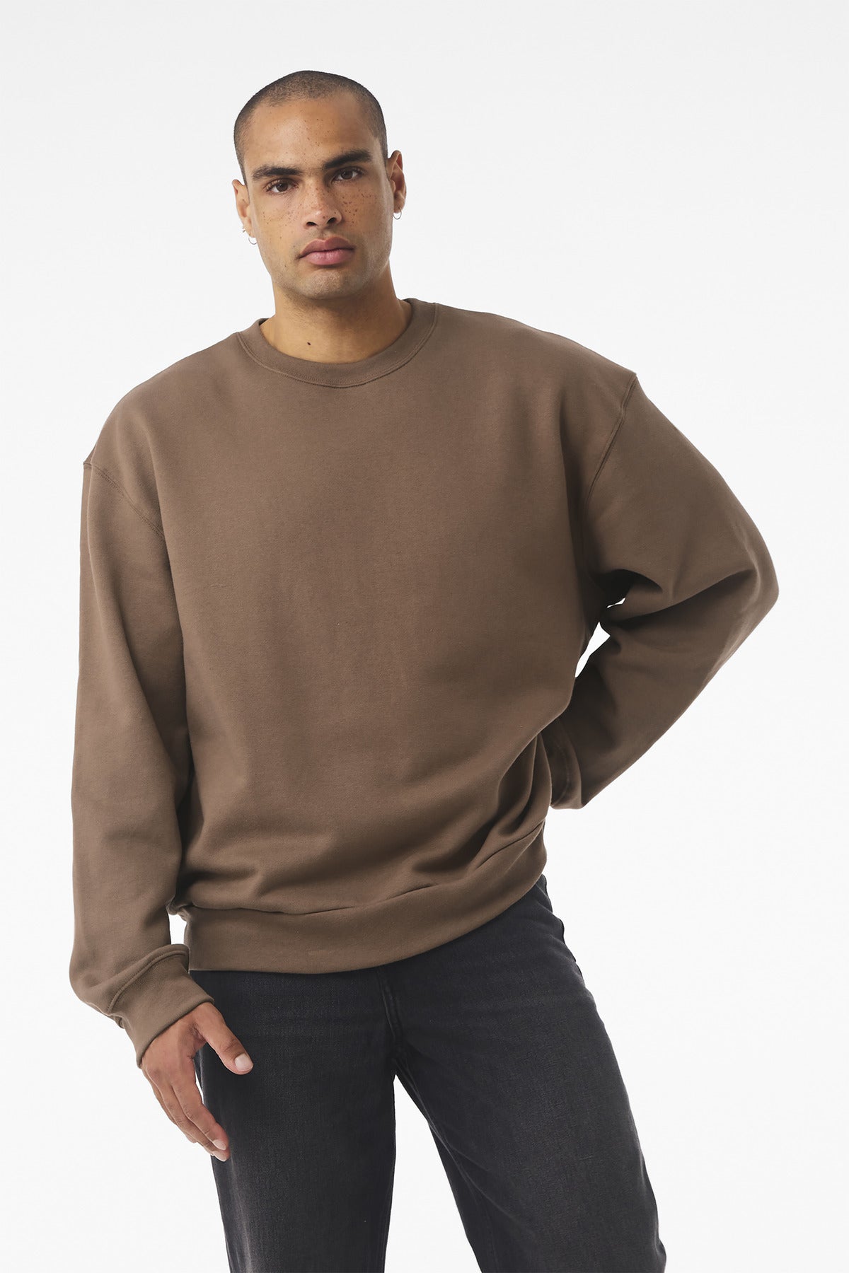 Custom Unisex 10-Ounce Heavyweight Crewneck Sweatshirt (BC4711) - Vintage Brown