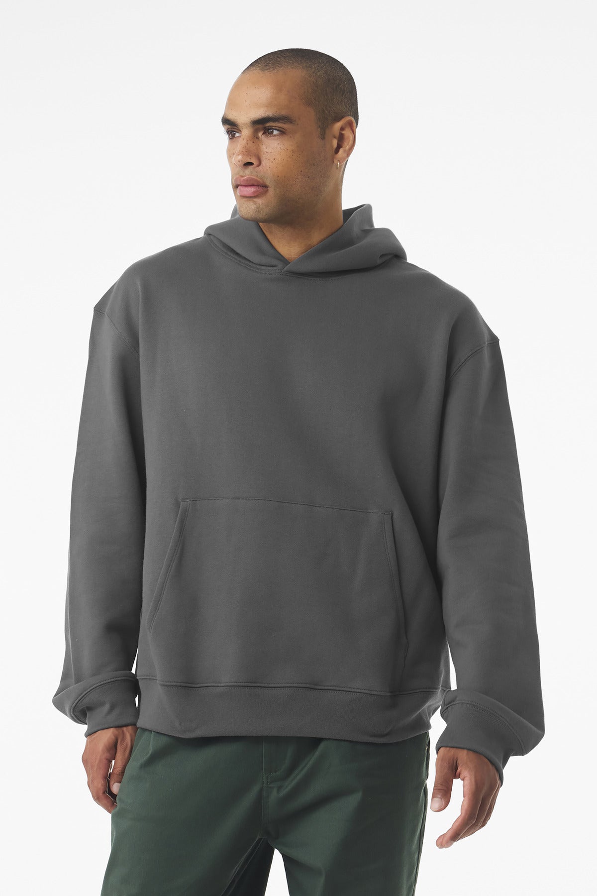 Custom Unisex 10-Ounce Heavyweight Pullover Hoodie (BC4719) - Asphalt