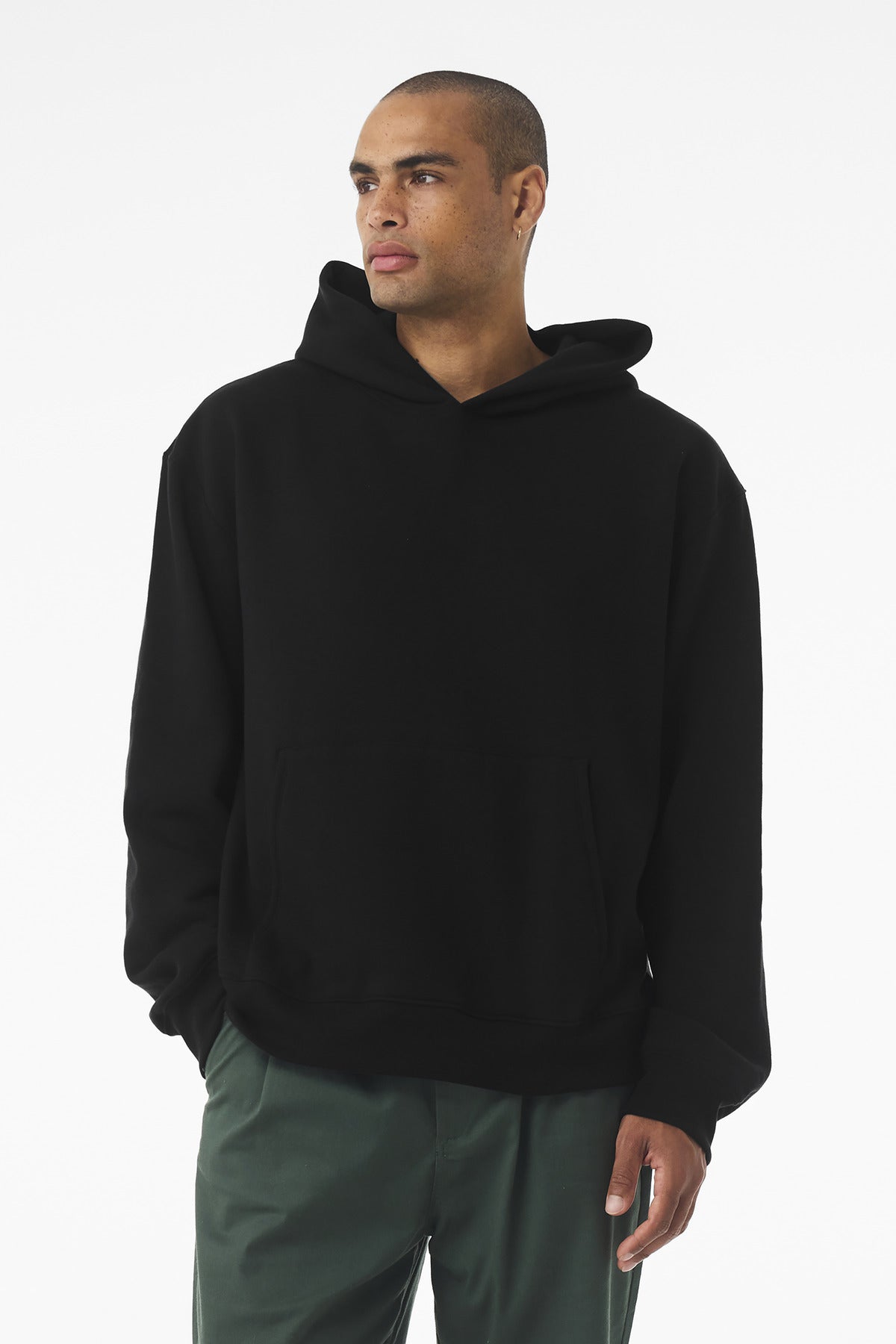 Custom Unisex 10-Ounce Heavyweight Pullover Hoodie (BC4719) - Black