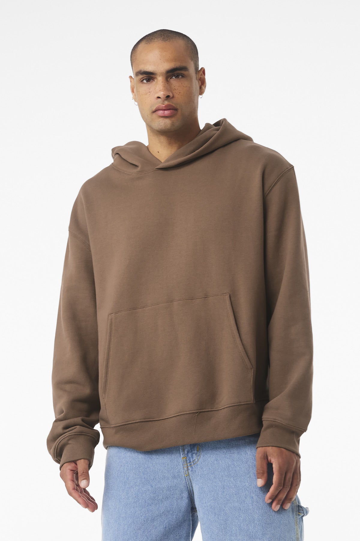 Custom Unisex 10-Ounce Heavyweight Pullover Hoodie (BC4719) - Vintage Brown
