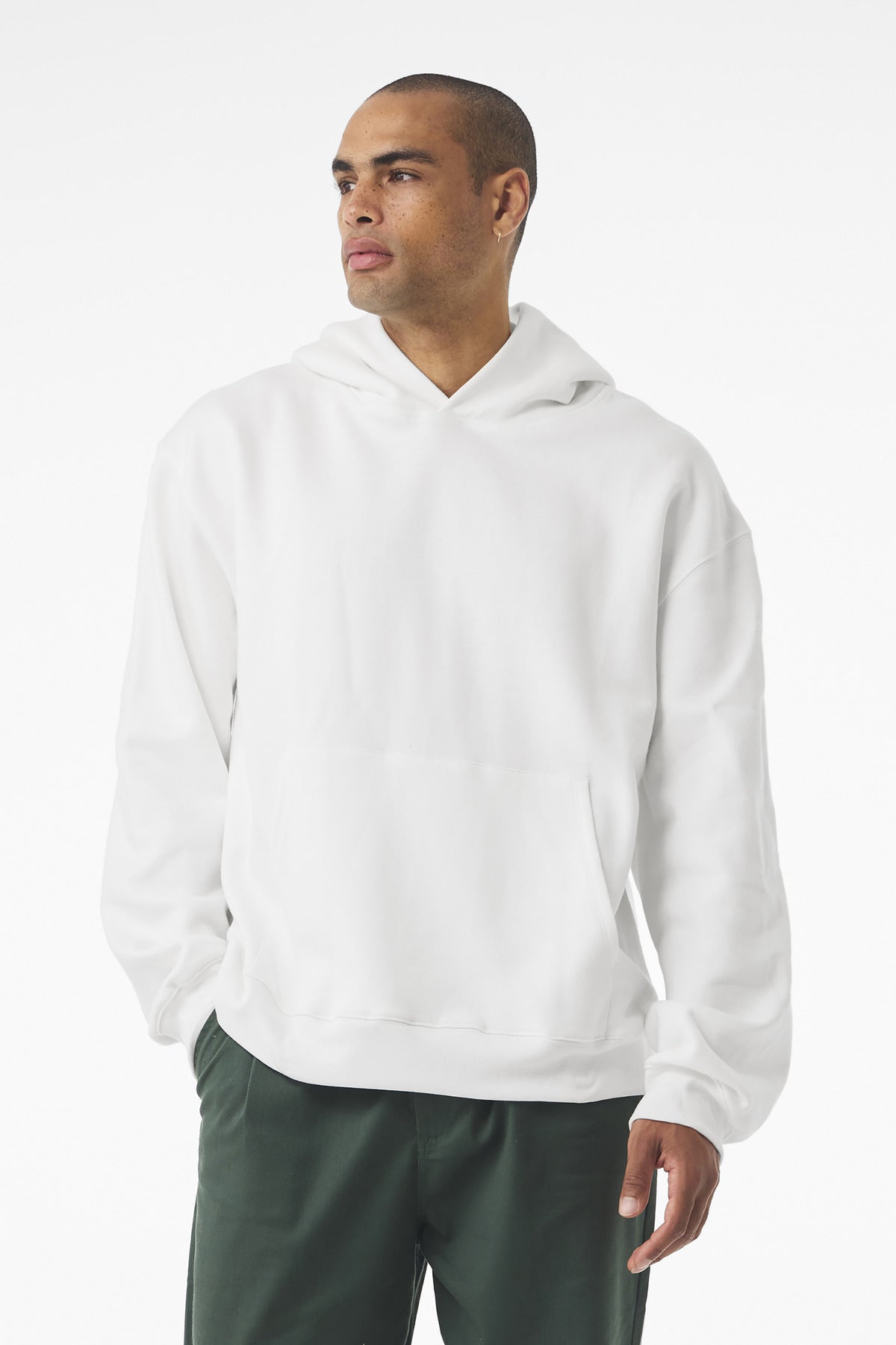 Custom Unisex 10-Ounce Heavyweight Pullover Hoodie (BC4719) - White
