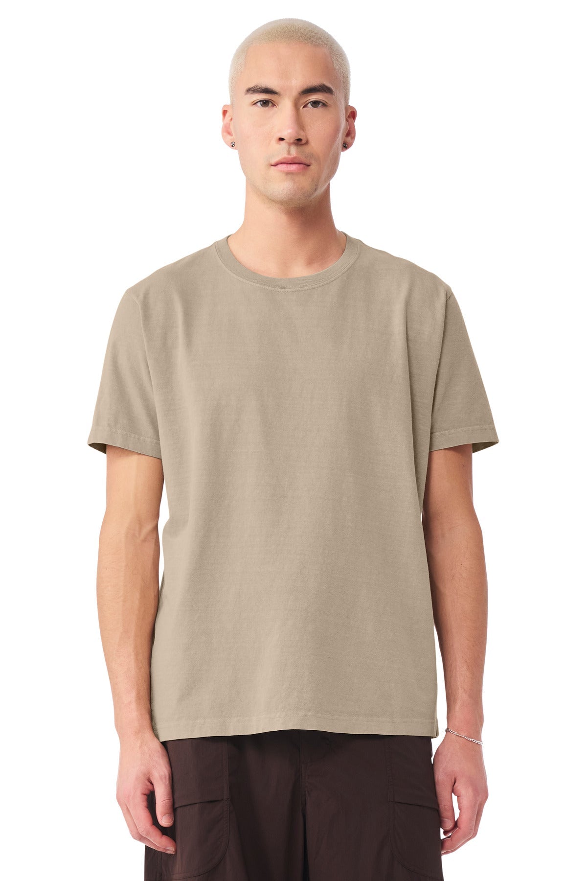 Custom Unisex Heavyweight Garment-Dyed Tee (BC4810GD) - Khaki