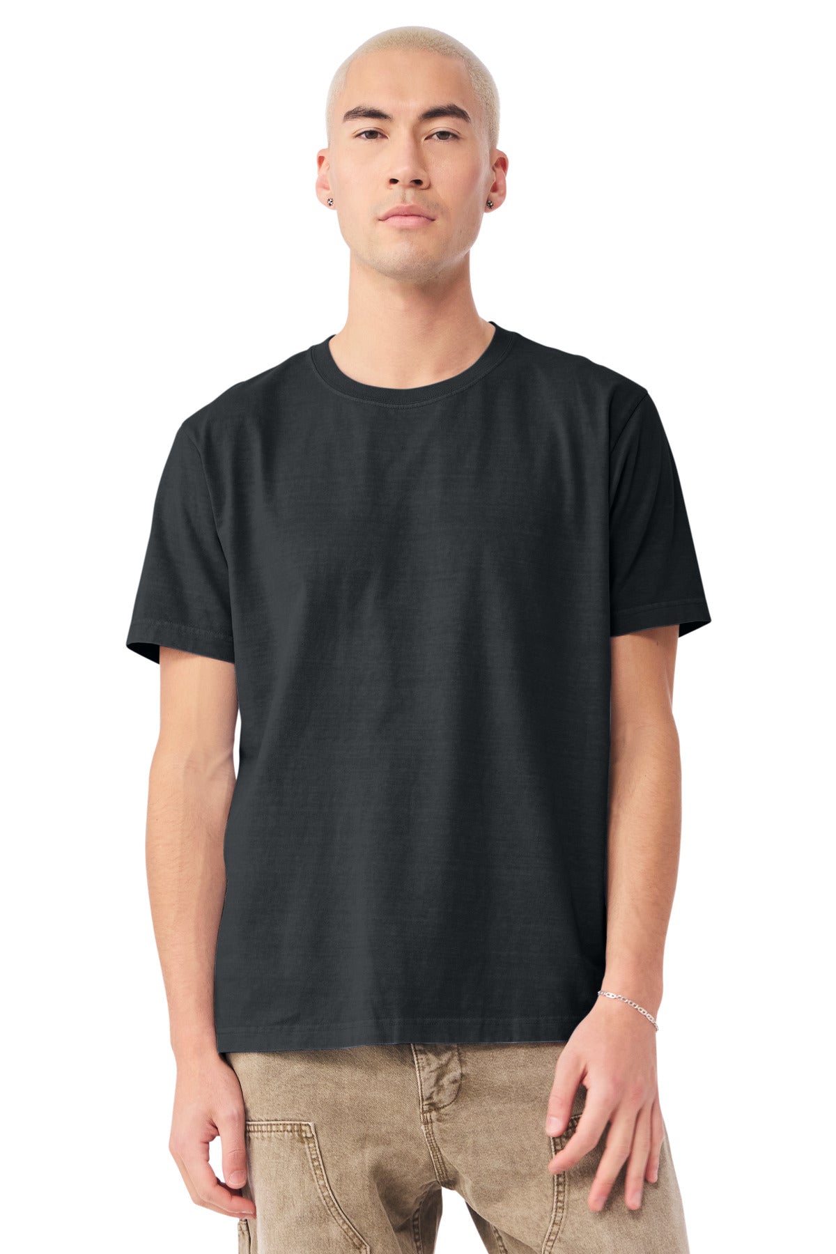 Custom Unisex Heavyweight Garment-Dyed Tee (BC4810GD) - Washed Black