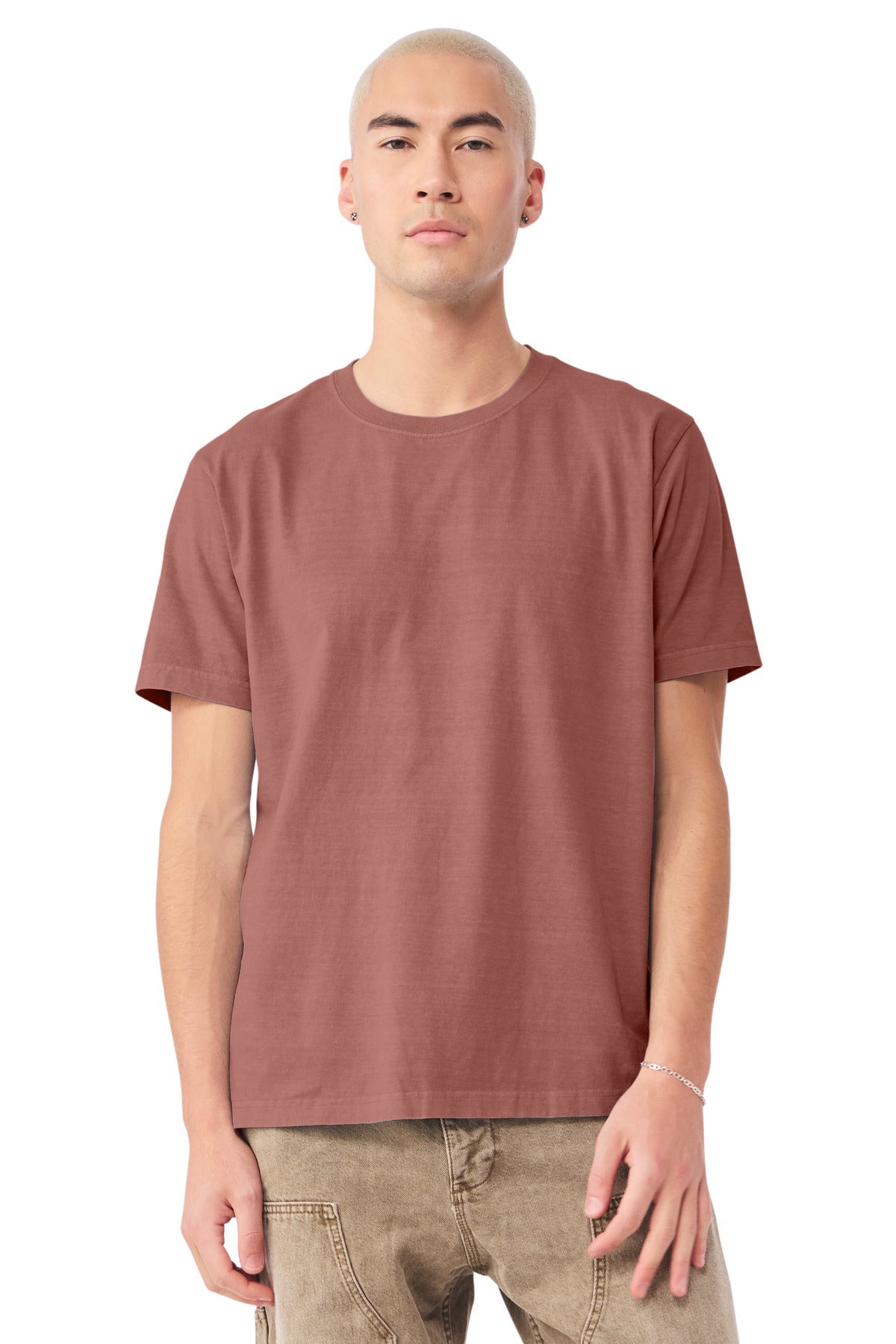 Custom Unisex Heavyweight Garment-Dyed Tee (BC4810GD) - Washed Chestnut