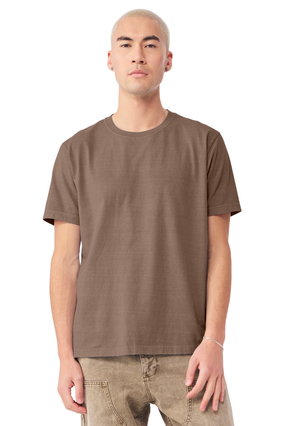 Custom Unisex Heavyweight Garment-Dyed Tee (BC4810GD) - Washed Cocoa