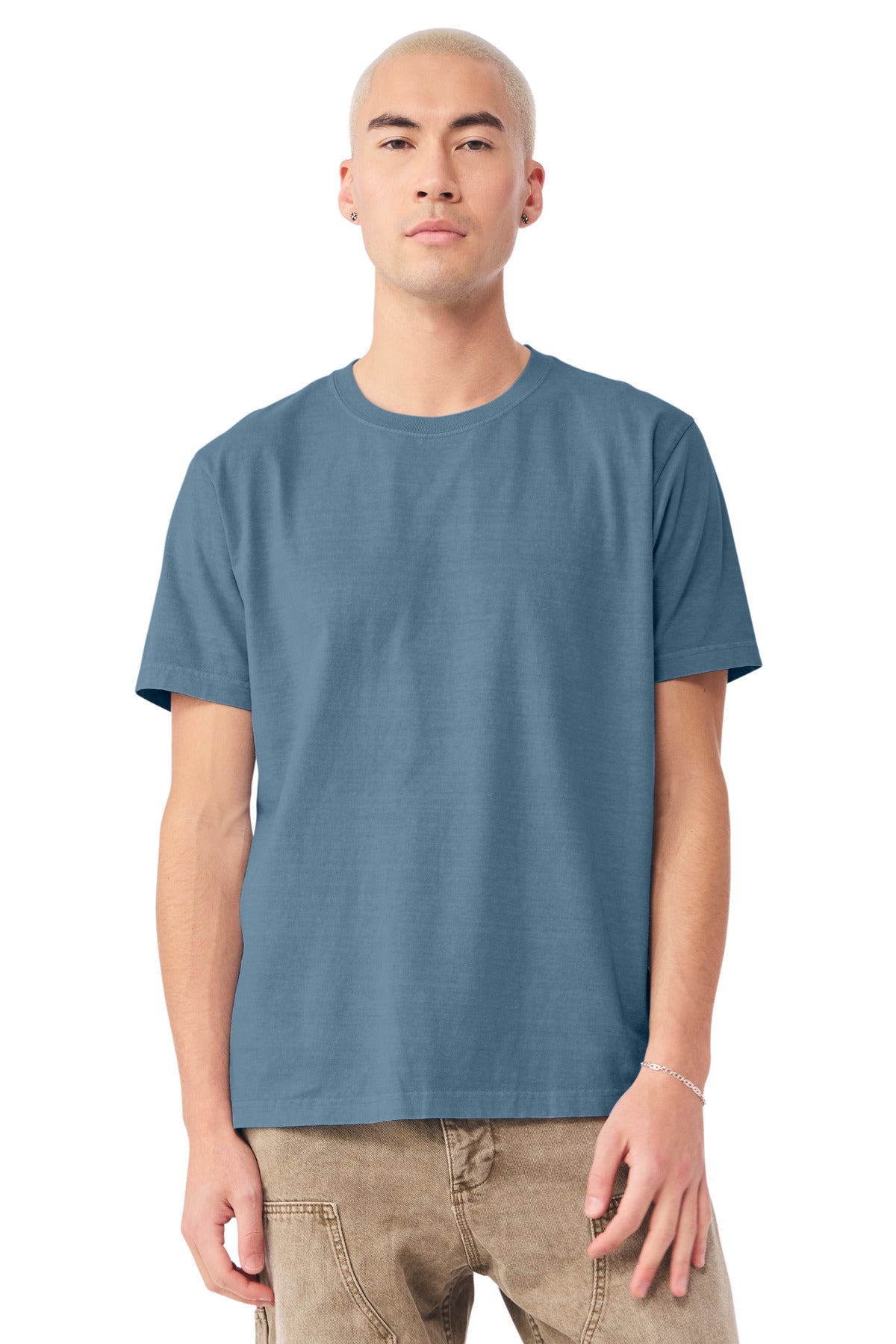 Custom Unisex Heavyweight Garment-Dyed Tee (BC4810GD) - Washed Denim