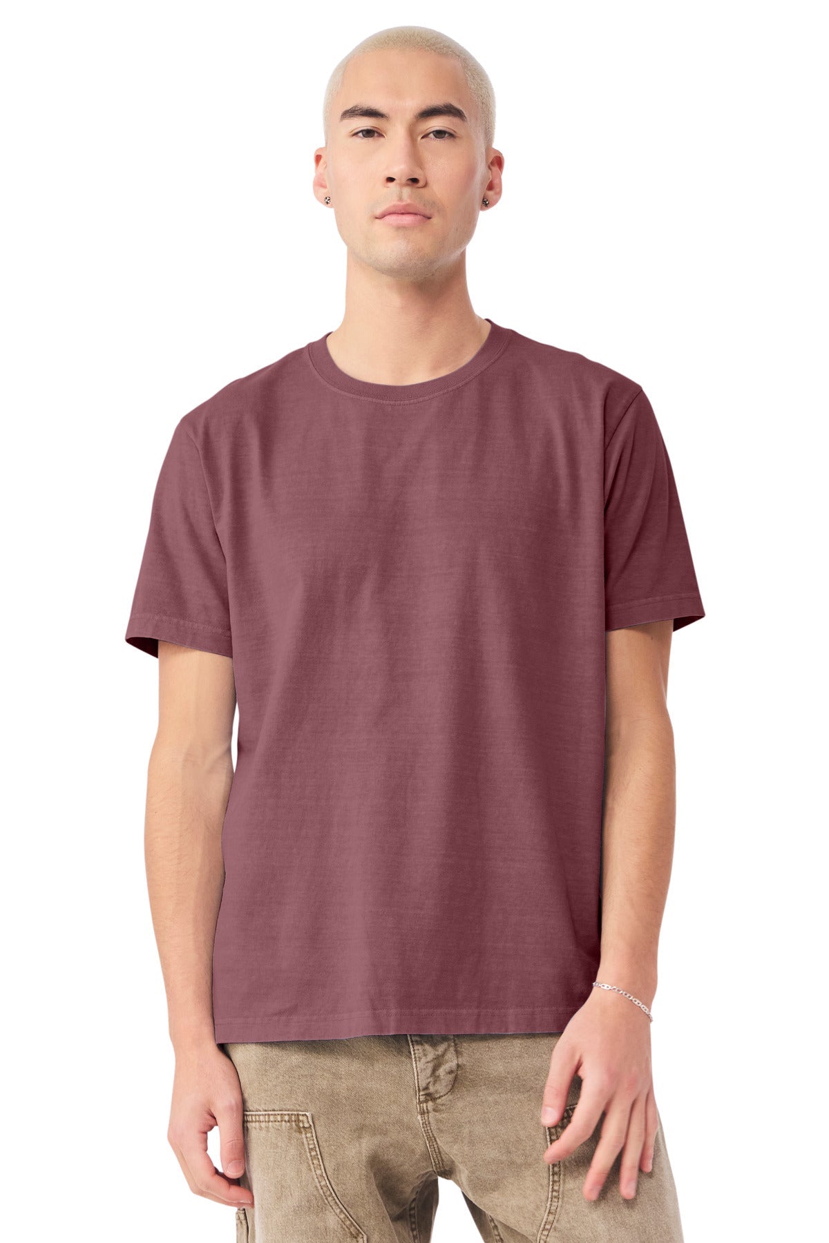 Custom Unisex Heavyweight Garment-Dyed Tee (BC4810GD) - Washed Maroon
