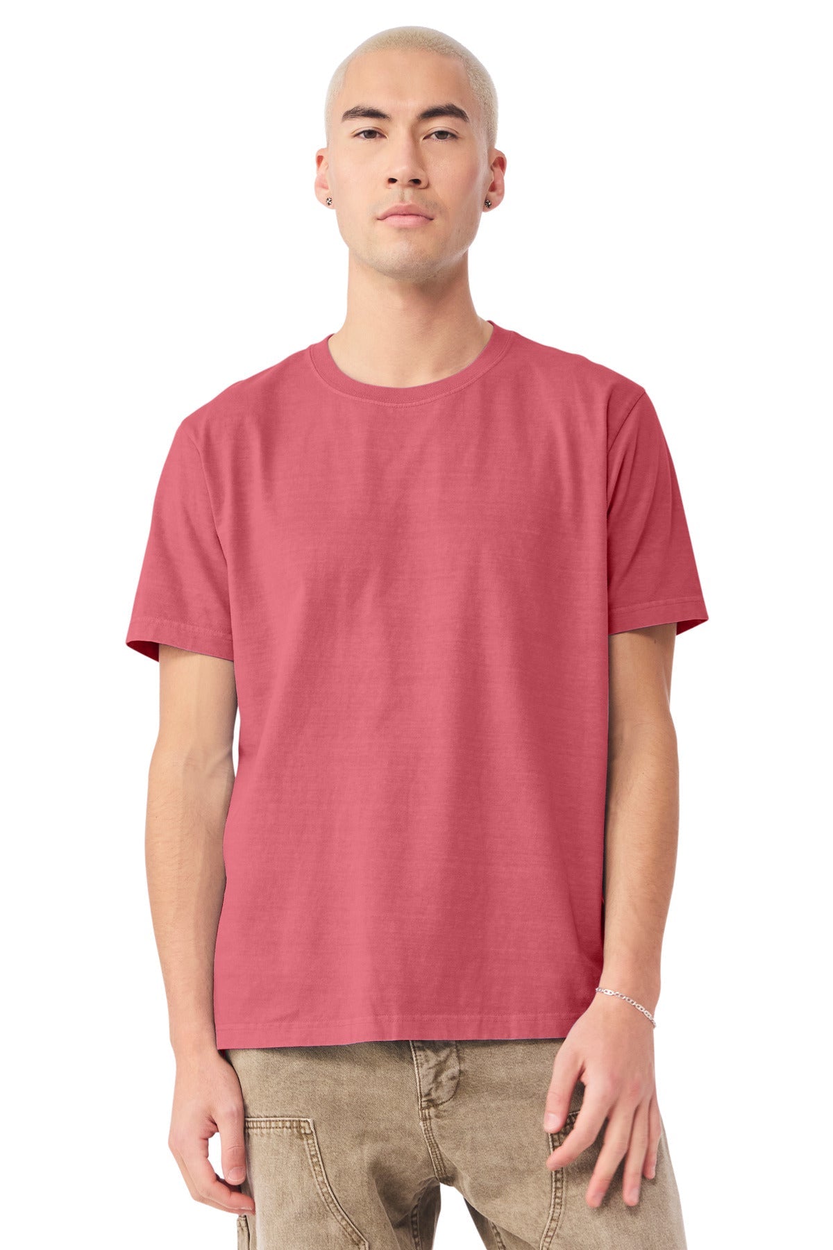 Custom Unisex Heavyweight Garment-Dyed Tee (BC4810GD) - Washed Red