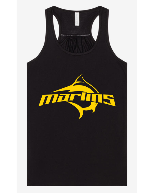 BC Marlins Logo Adult & Youth Racerback Tank top