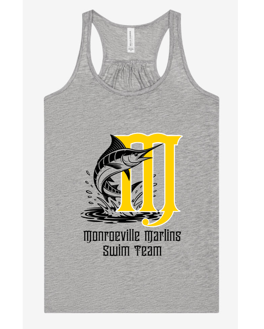 BC Marlins M with Fish Adult & Youth Racerback Tank top