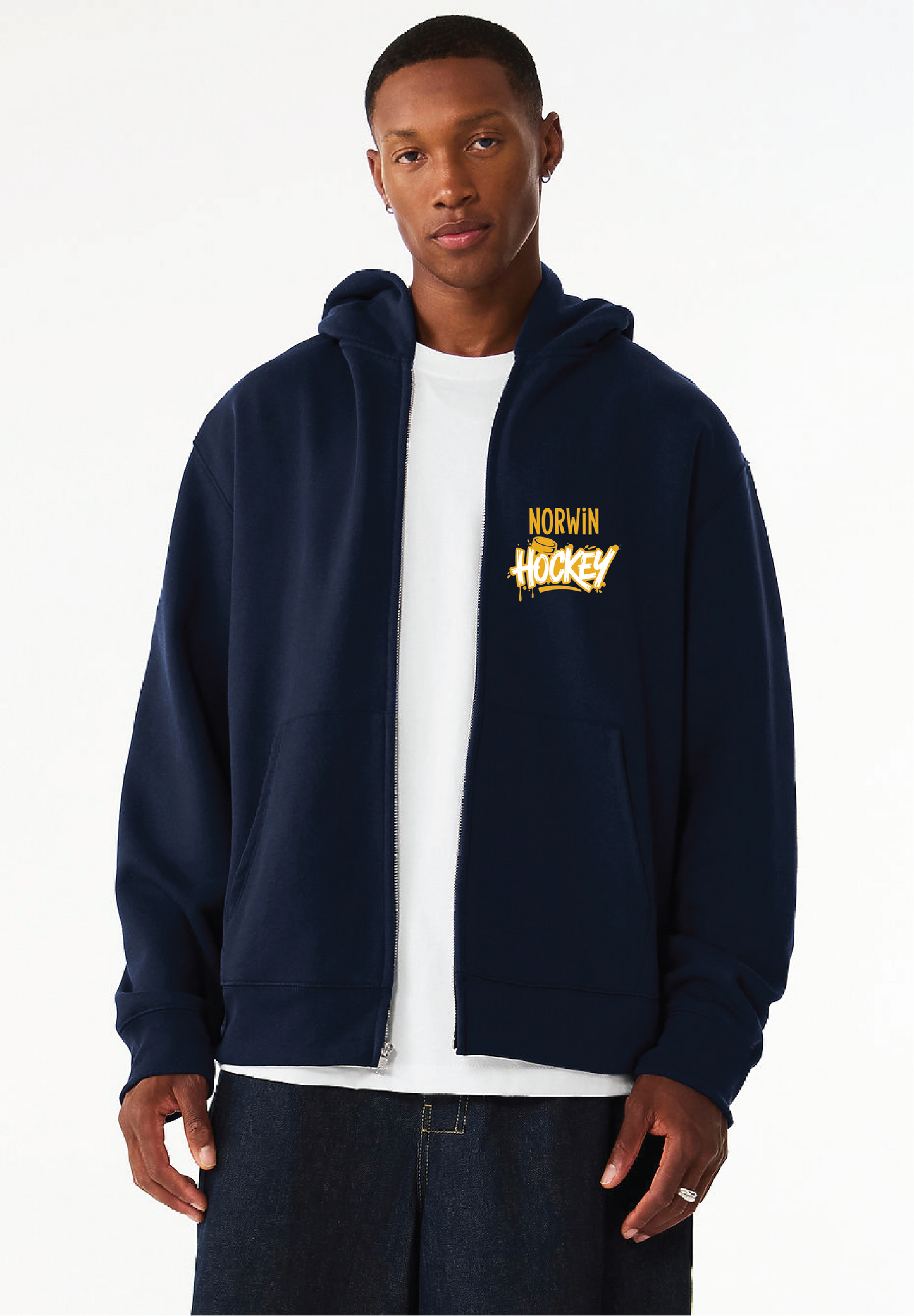 BC Norwin Hockey Drip Unisex 10oz Full Zip Hoodie